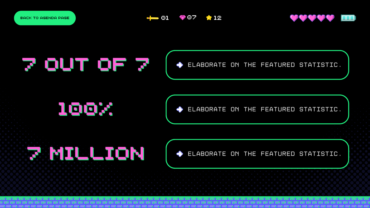 Black Neon Green Neon Pink Trendy Illustrative Creative Presentation