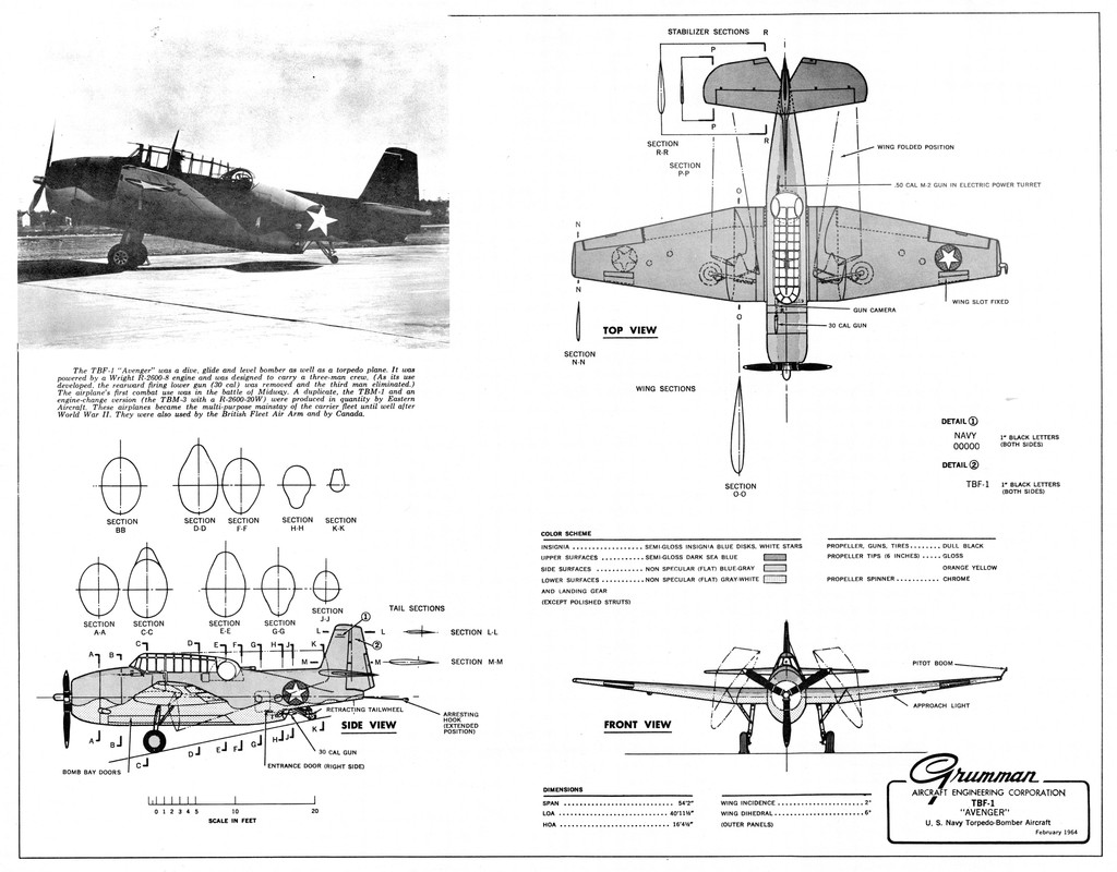 Grumman TBF-1 Avenger 3V