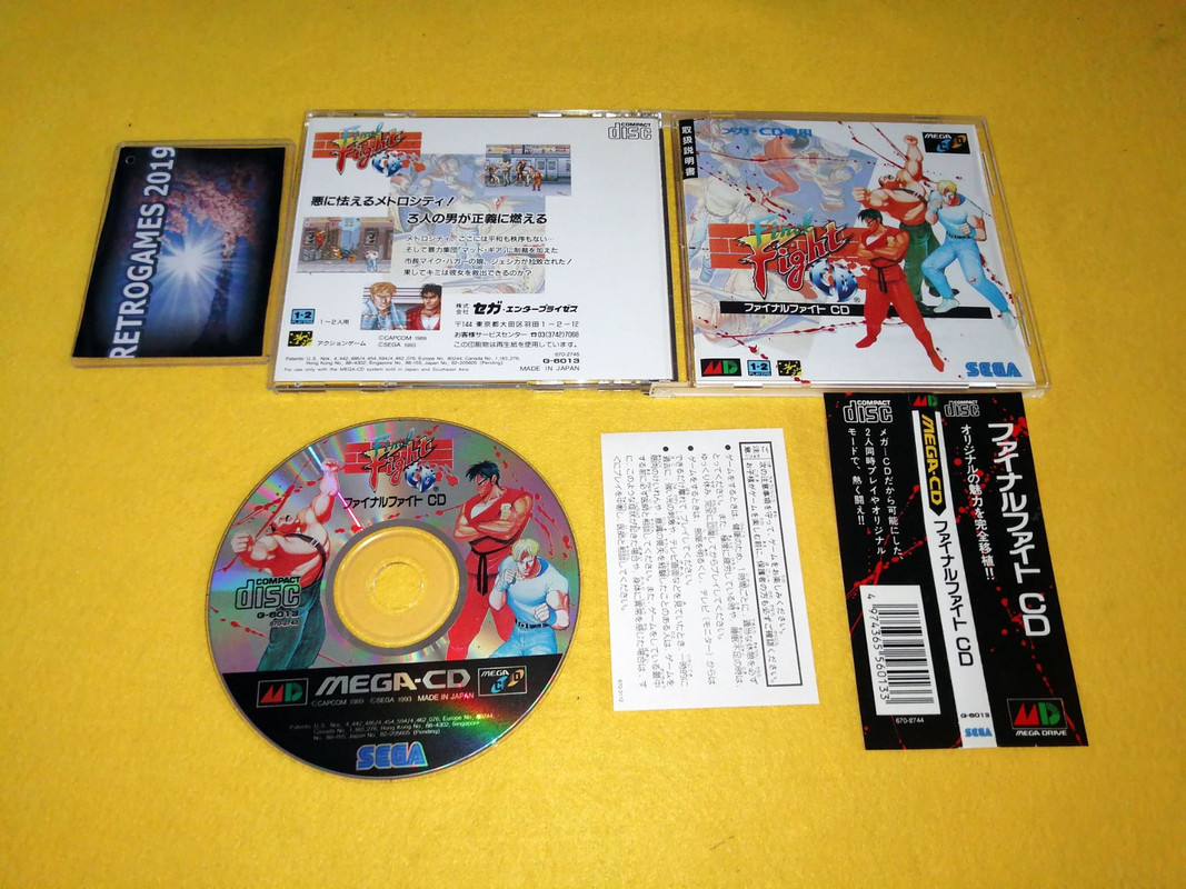 Final Fight Sega Mega Cd Megadrive Mcd Spine Card Ebay