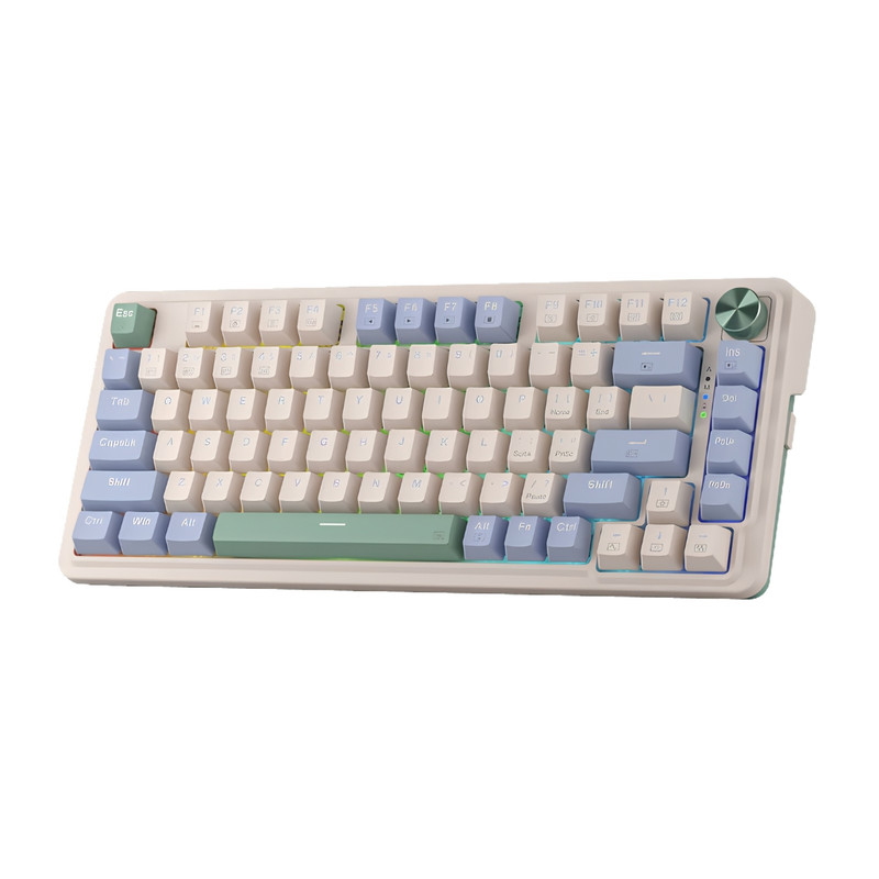 TECLADO REDRAGON UCAL PRO K673 WIRELESS RGB CREAM/PURPLE/GREEN