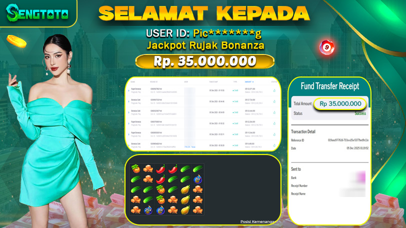 BUKTI PEMBAYARAN SLOT RUJAK BONANZA
