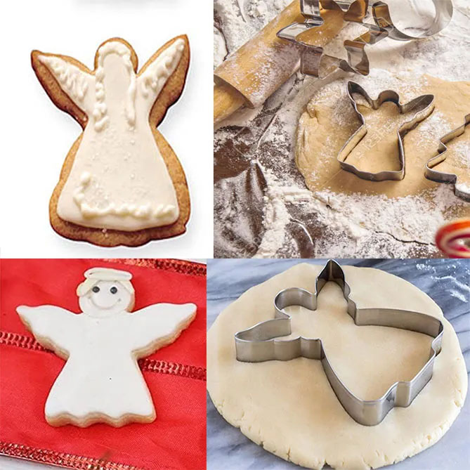 Cortador de Ángel para galletas de navidad y bautizo