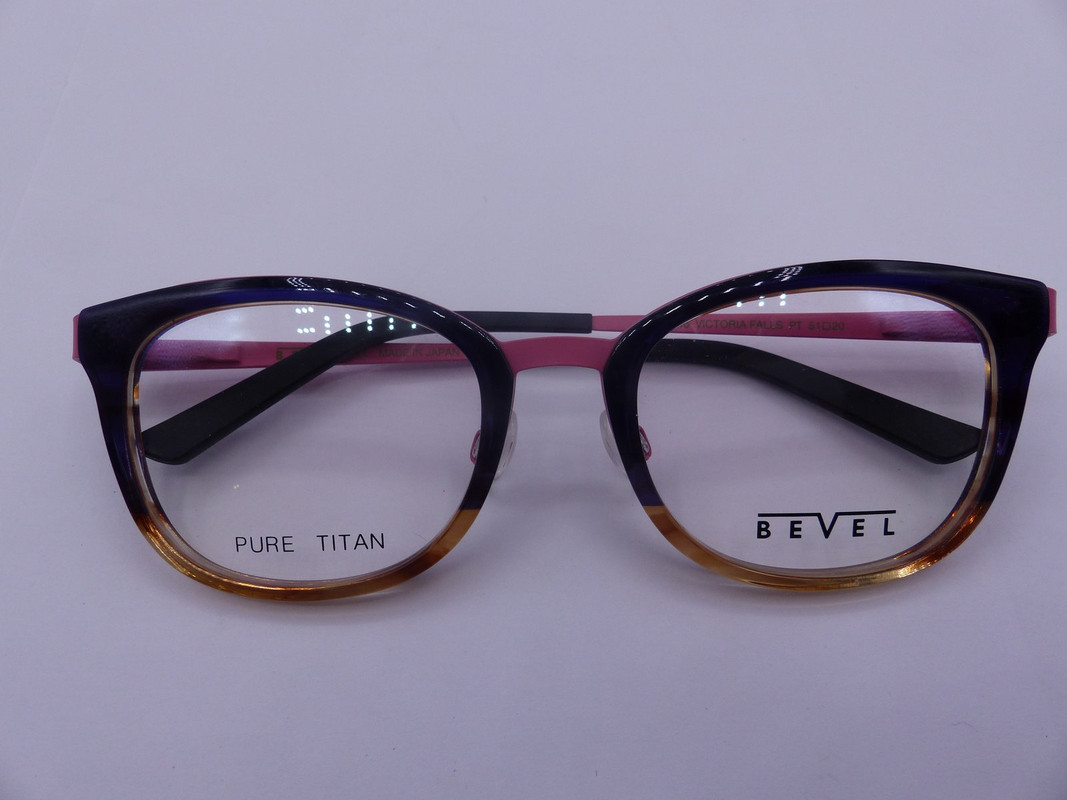 BEVEL 2546 VICTORIA FALLS PURPLE TORTOISE GRADIENT EYEGLASSES FRAMES 51-20-135