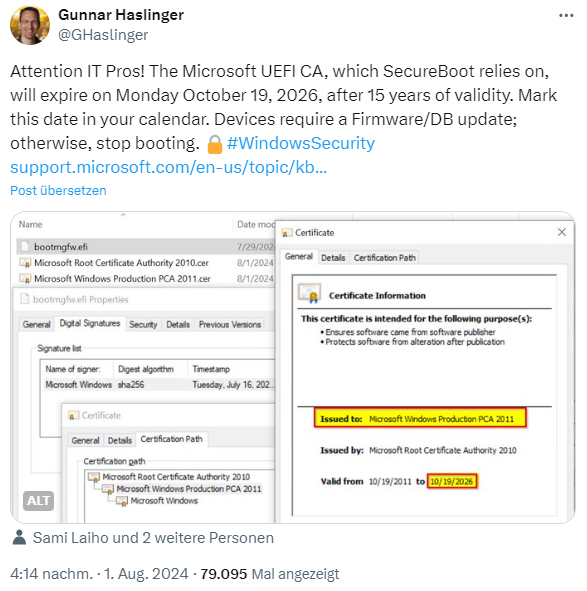 Microsoft UEFI CA