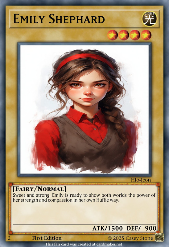 Emily Shephard Yugioh card