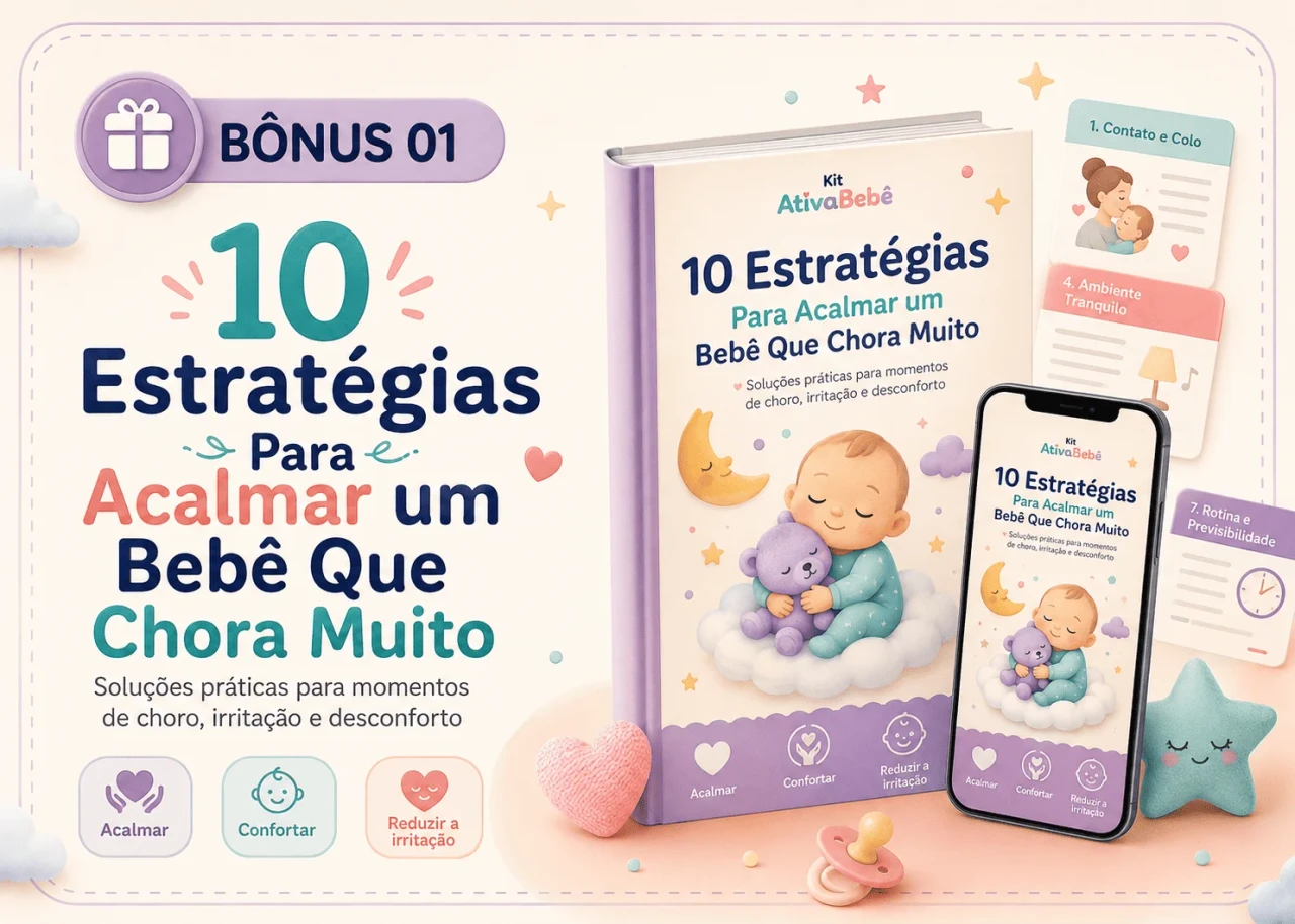 Bônus 1: 10 Estratégias Para Acalmar um Bebê Que Chora Muito