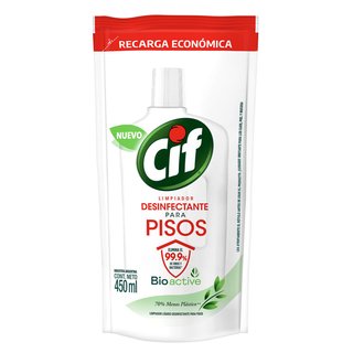 8198 | Cif Pisos Desinfectante Doy Pack X 450 Ml