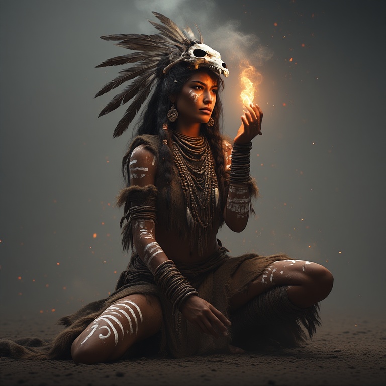 A-powerful-tribal-warrior-woma-(11)