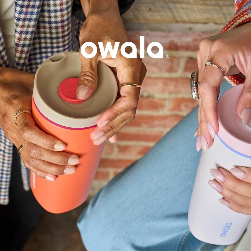 Owala SmoothSip reusable stainless steel travel mug