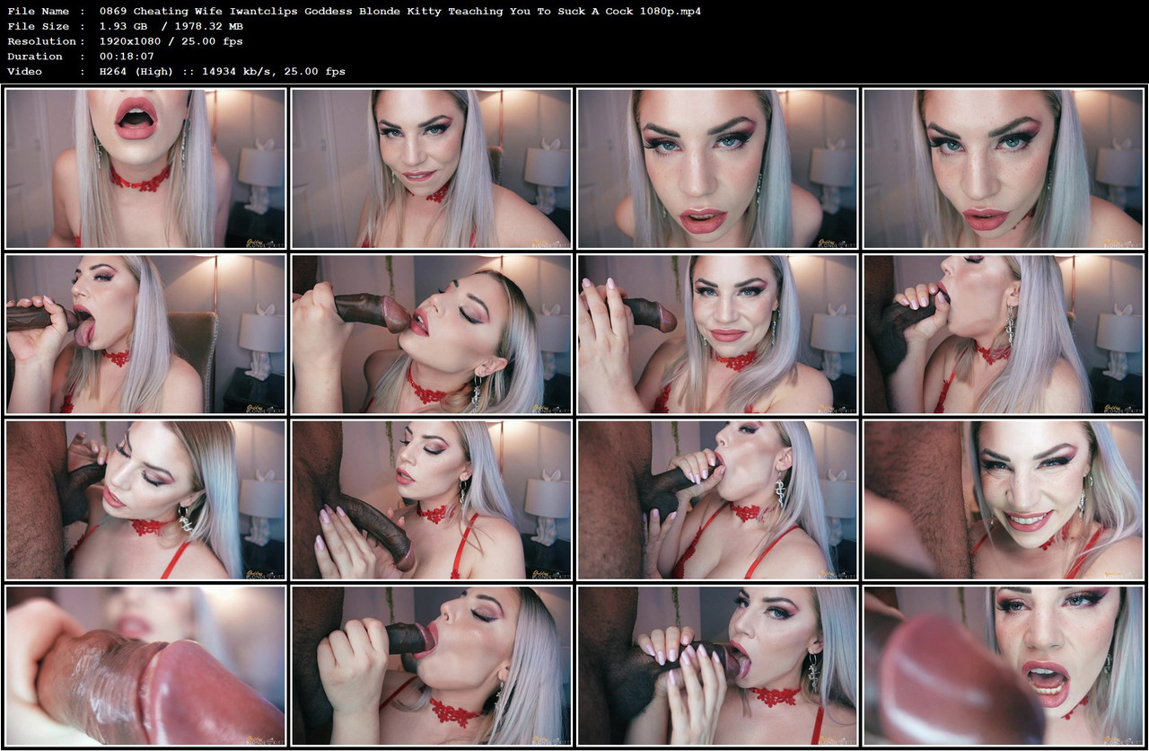 0869 Cheating Wife Iwantclips Goddess Blonde Kitty Teaching You To Suck A Cock 1080p mp4
