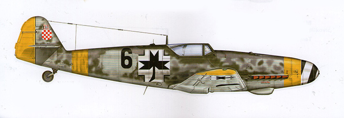 PRODAJA - decali zrakoplovstva NDH 1/72 Messerschmitt-Bf-109-G-10-crni6