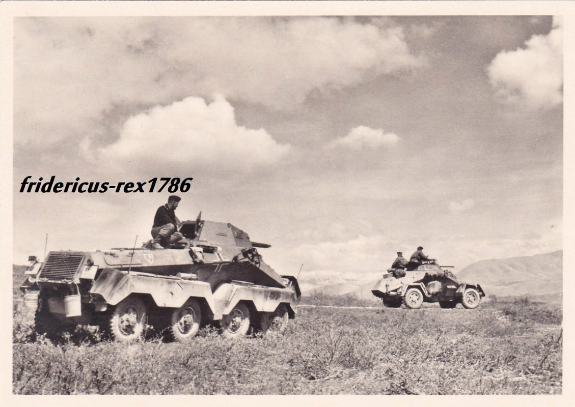 Foto elite Kriegsberichter Neumann Panzerspähwag