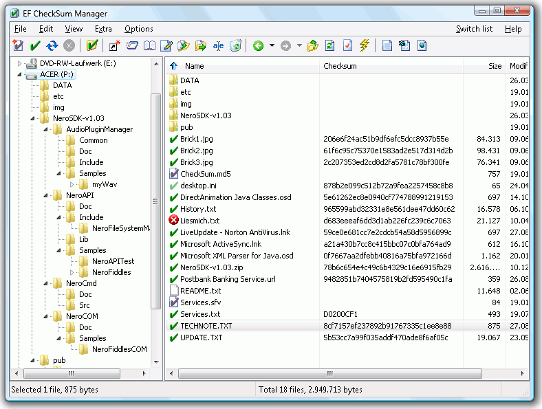 EF CheckSum Manager 2022.01 Multilingual