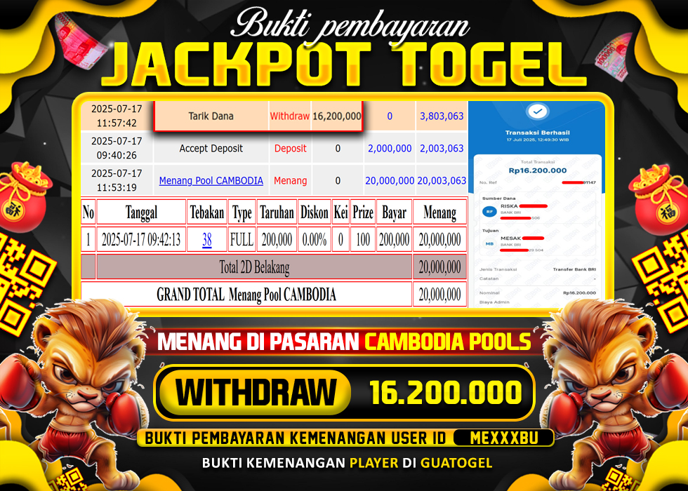 BUKTI JACKPOT LUNAS GUATOGEL