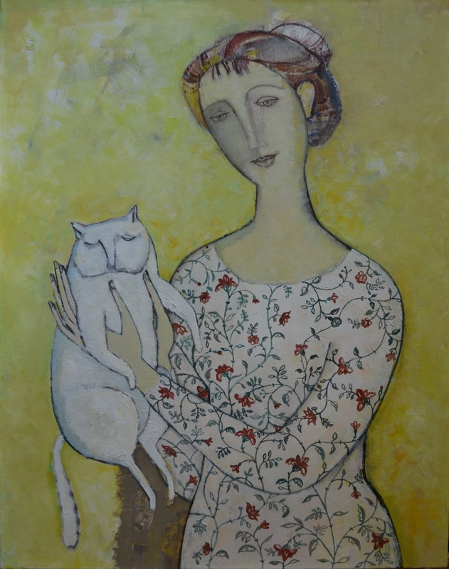 tatiana-gorshunova-woman-with-white-cat-2020-ae-a