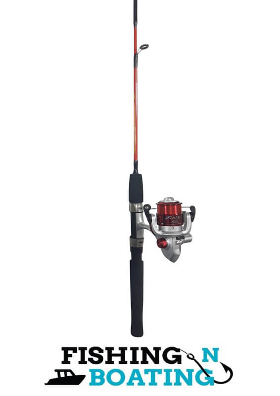 red fishing rod