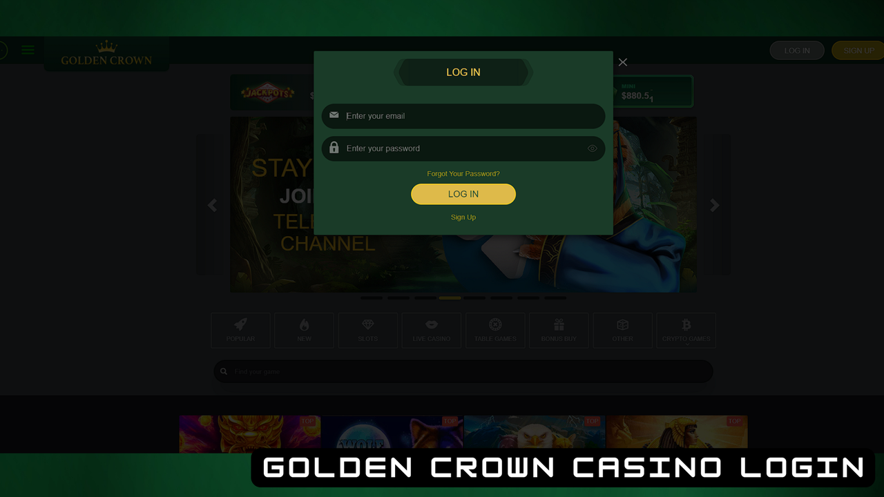 Golden Crown Casino Login Process