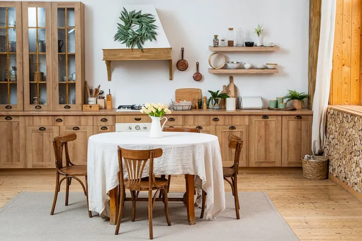 Simple and Cozy Rustic Farmhouse Dining Room Designs