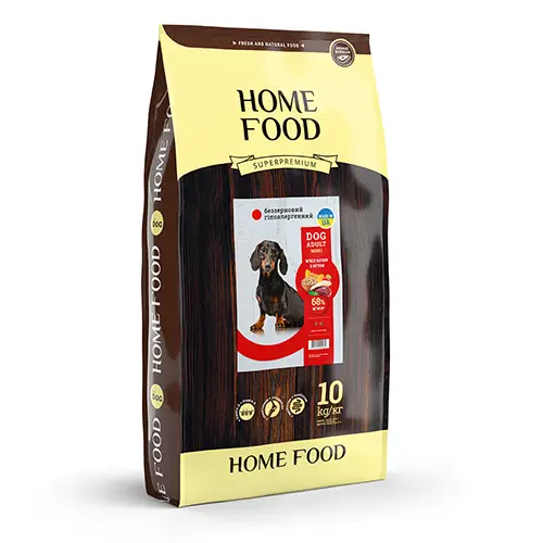 Корм DOG ADULT MINI Беззерновий гіпоалергенний «М'ясо качки з нутом» (10 кг) ТМ "Home Food"
