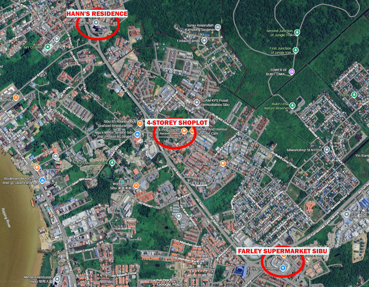 4-Storey Shoplot Facing Main Road - Bukit Lima, Sibu - Property for sale in Sibu, Sarawak