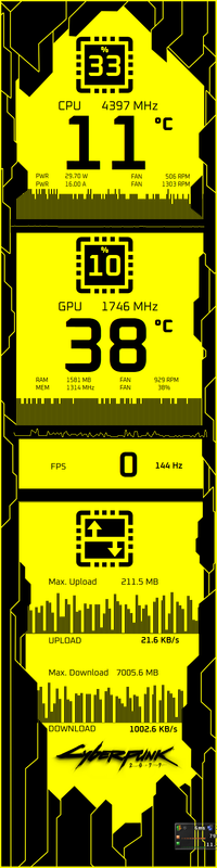 Cyberpunk 2077 yellow (480x1920px)