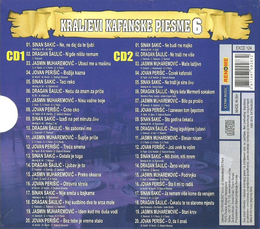 2Kraljevi Kafanske Pjesme6-back