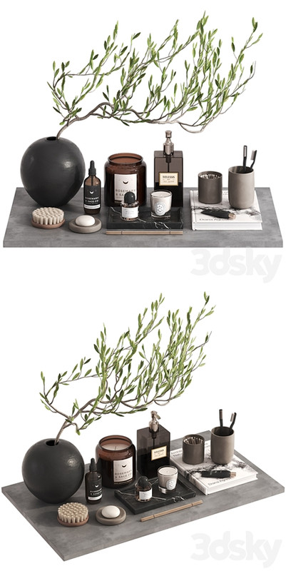 Bathroom Decor set with tree