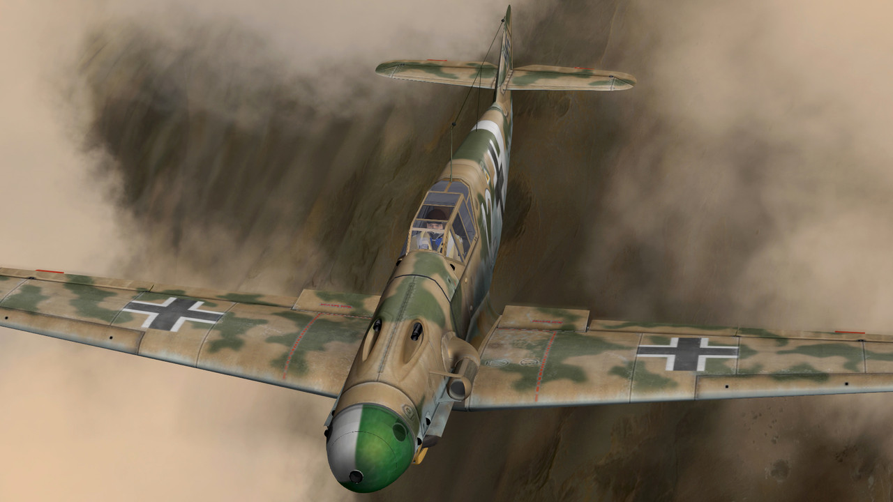 a Bf109 G2 trop W Scheiba 1-Jg77