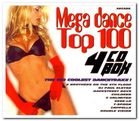 VA   Mega Dance Top 100 [4CD Box Set] (1996)