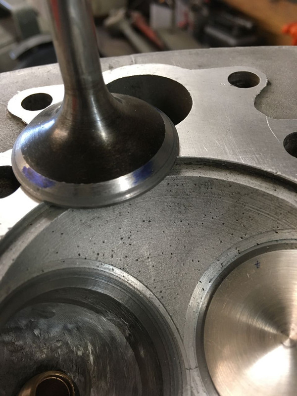 250 intake valve lapped in