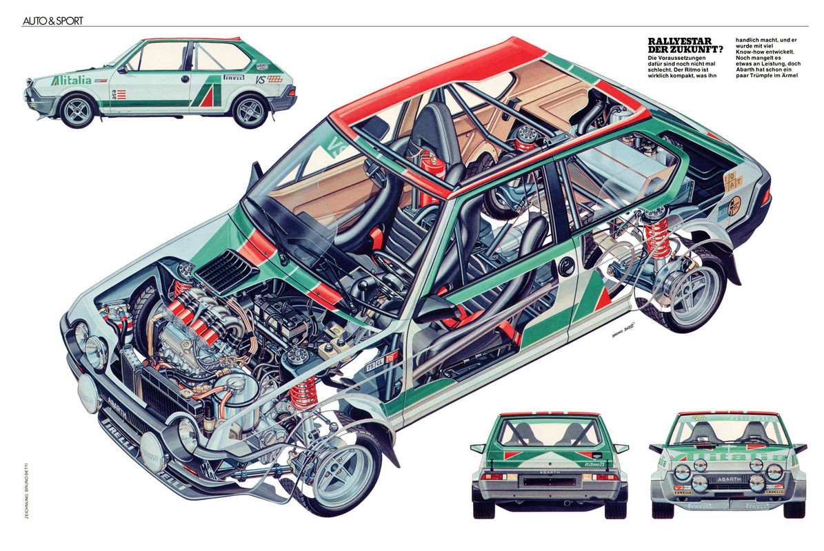 Fiat Ritmo Abarth Rallye Gr2 by Bruno Betti — Postimages