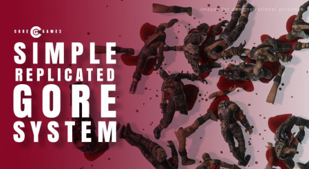 Unreal Engine Marketplace - Simple Replicated Gore System (4.2x, 5.0)
