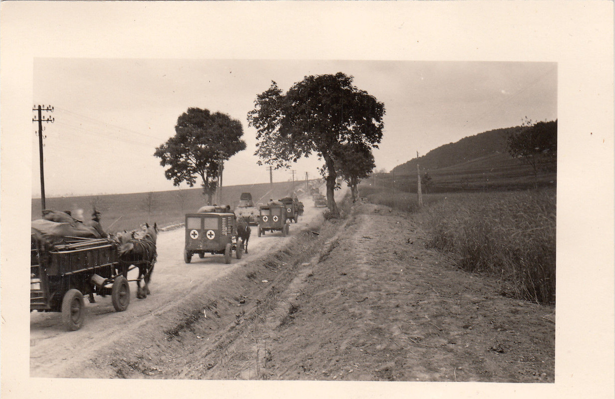 295.I.D.Pferde Feldwagen Proviantwagen Vormarsch San-Abt.1941----