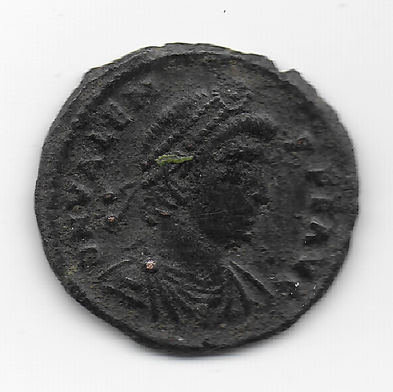 AE3 de Valente. GLORIA ROMANORVM. Roma 10
