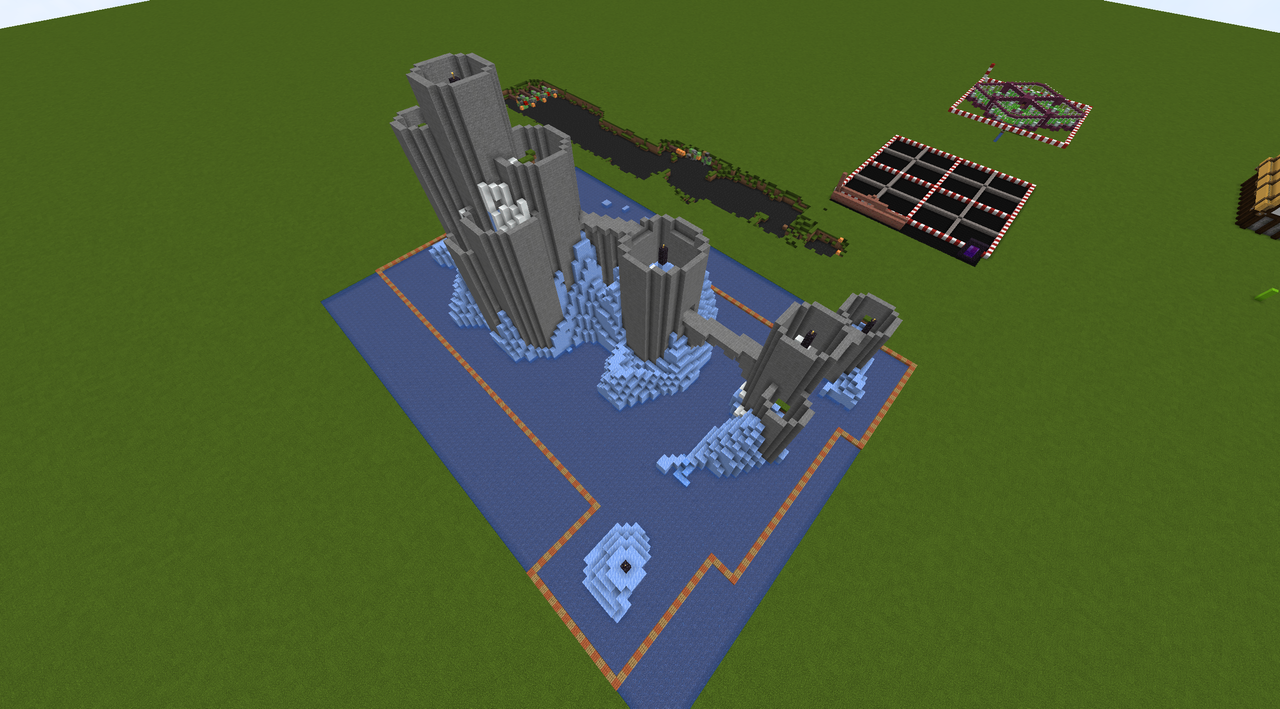 Floating Arctic Fortress (with creation Prozess) Minecraft Map