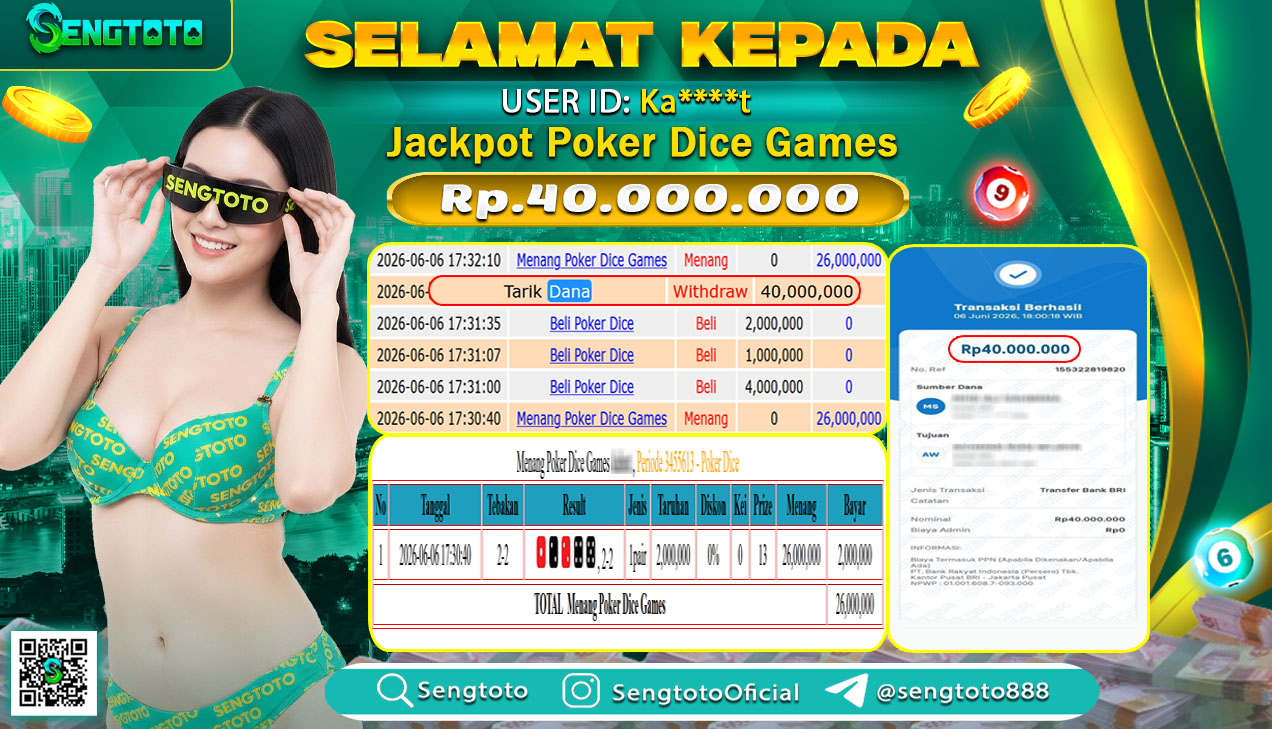 BUKTI PEMBAYARAN LIVEGAME POKER DICE
