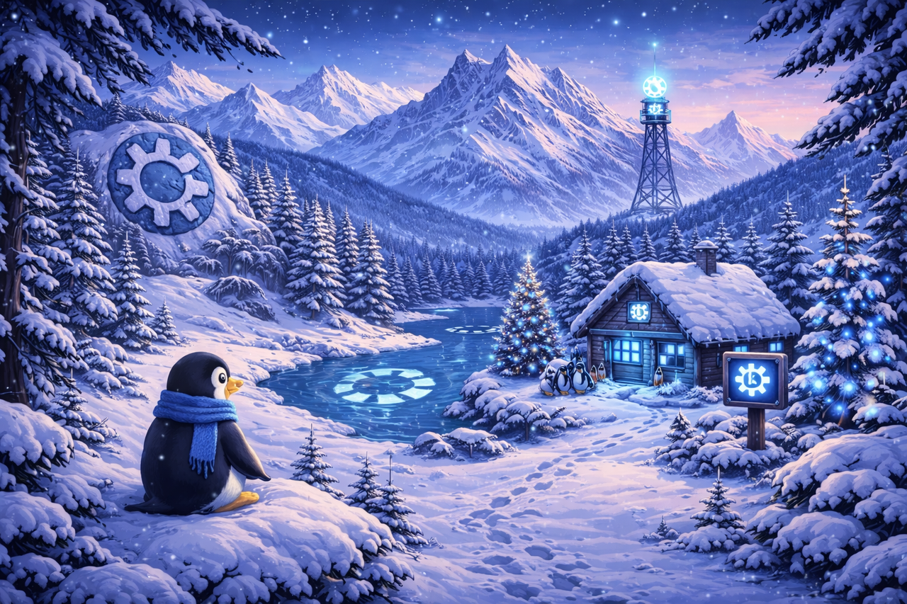 Kubuntu Winter Landscape