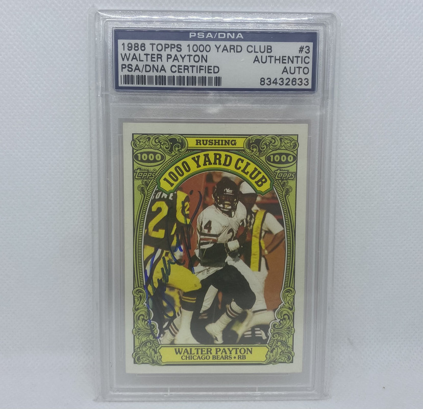 Walter Payton Auto