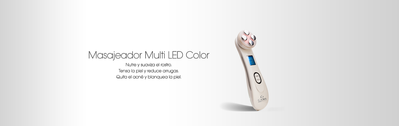 GAMA Masajeador Facial Gama Multi Led Color Antiarrugas Antiacné