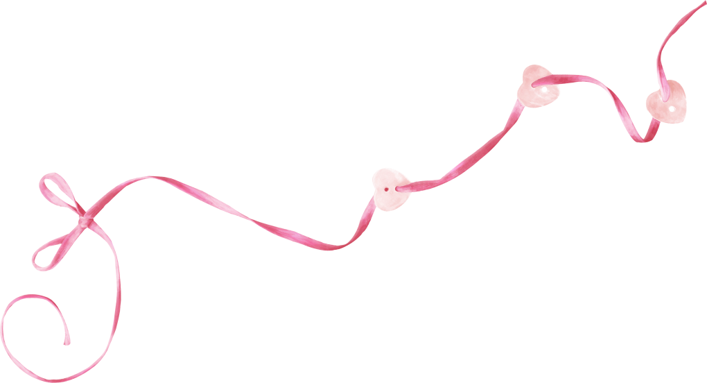 Ribbon&HeartButtons