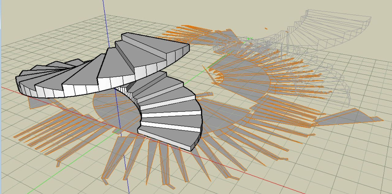  [ FORMZ ] Développé d'un escalier Hélicoïde Helicon