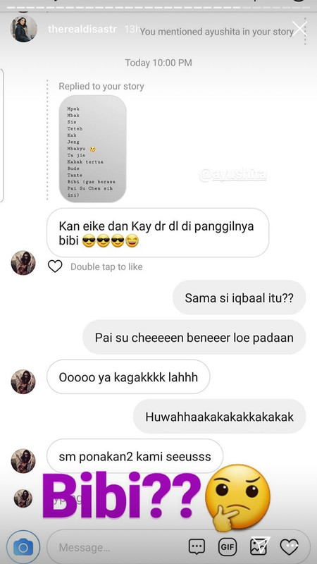Instastory Dian Sastro