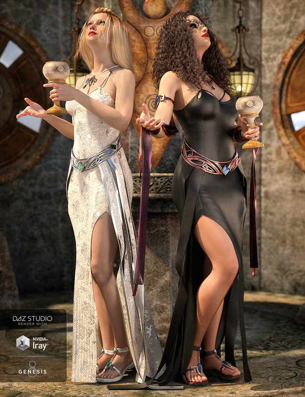 Reup Dead post: dForce Harmonia Outfit for Genesis 8 Female(s) + Textures