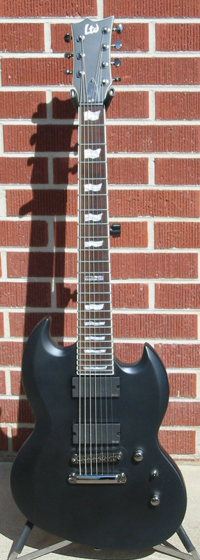 LTD 2009 VIPER-417 Black Satin 7-String Electric