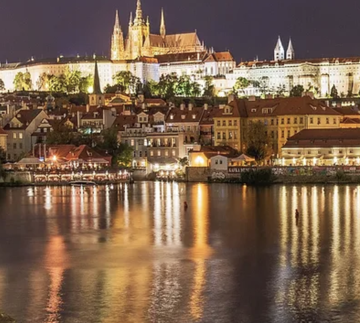 Prague, seen across the Vltava