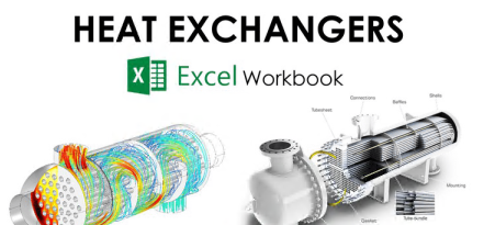 Heat Exchangers Design & Calculation Excel Workbook