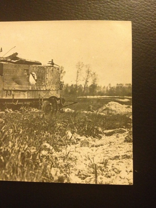 Ak Postkarte Panzer Wk 1 mit Kennung Frankreich (2)