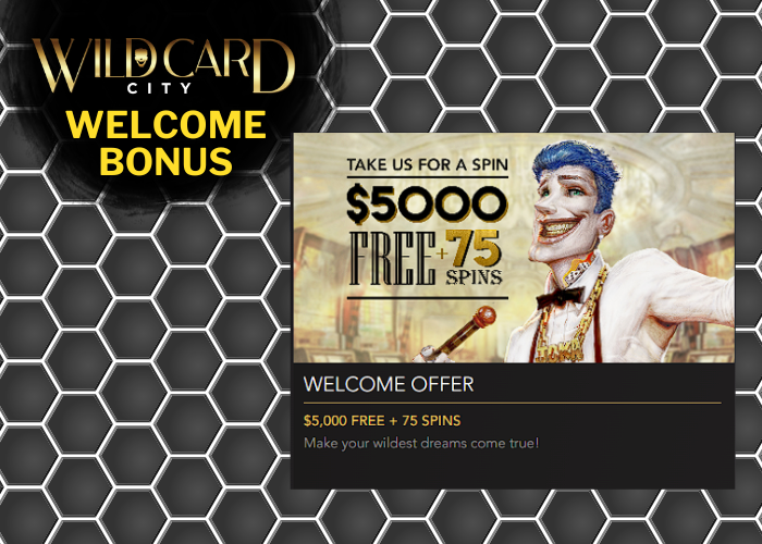 Wild Card City Casino Welcome Bonus