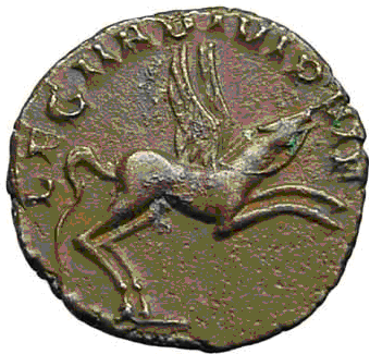 Glosario de monedas romanas. PEGASO. 2