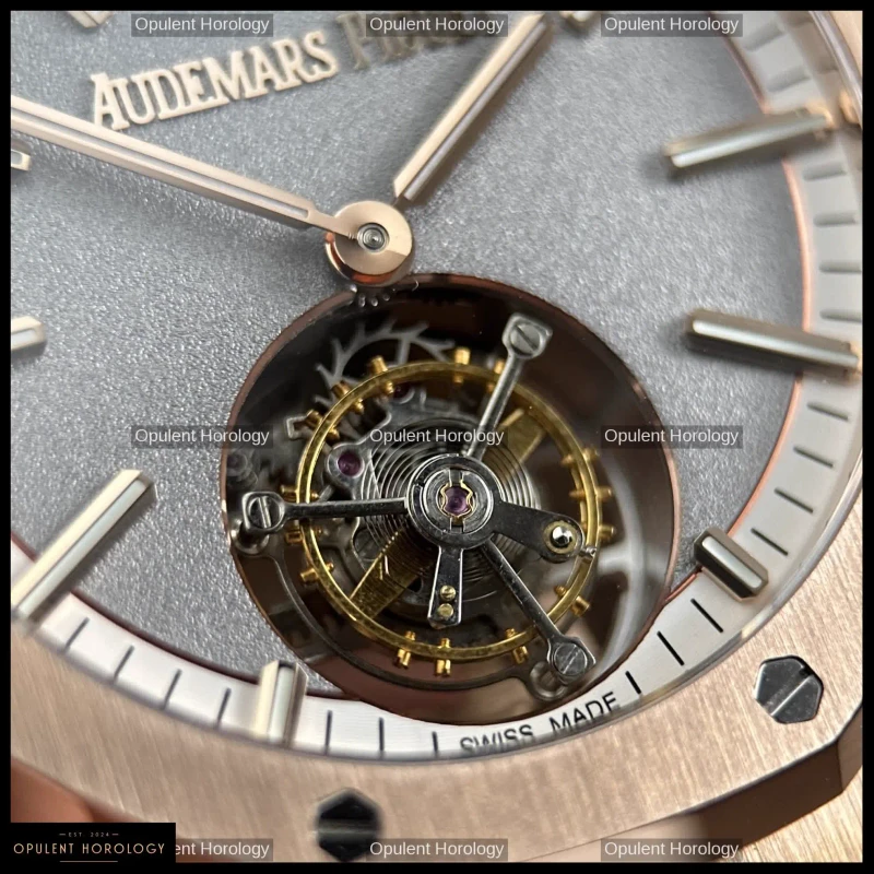 Audemars Piguet Royal Oak Flying Tourbillon 26730OR Rose Gold Plated Gray Dial 41mm